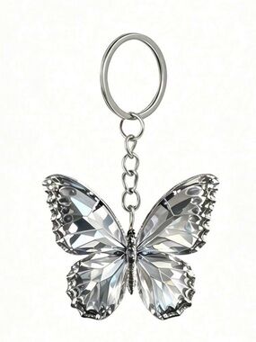 3/$25 2D acrylic butterfly keychain.